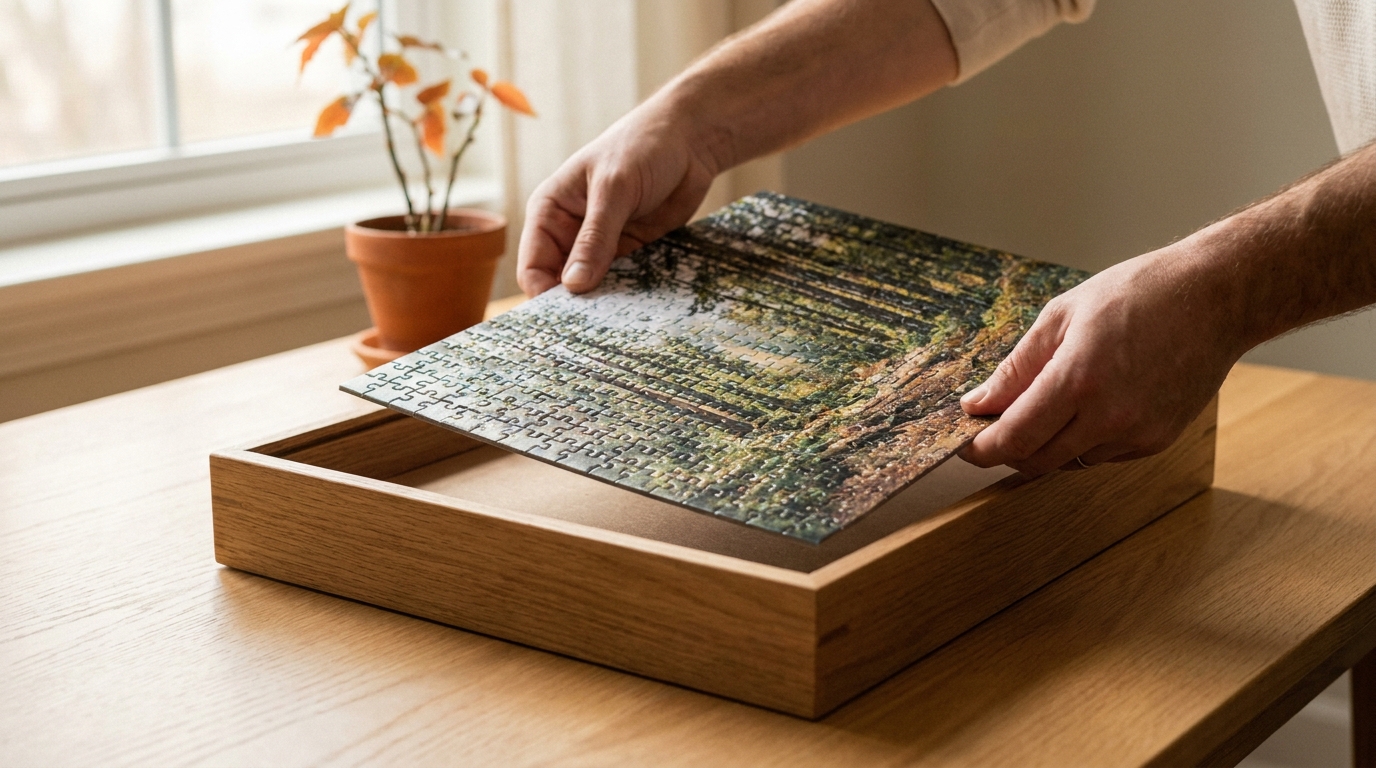 How to Frame a Jigsaw Puzzle Without Ruining It